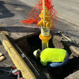 Emerson Contracting NW Replace Fire Hydrant