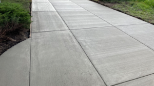New Broom Finish Concrete Driveway Emerson Contracting NW