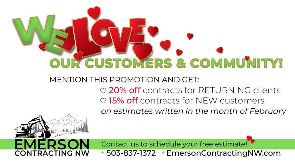 We Love our Customers and Community February Discounts